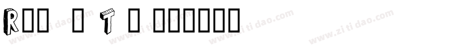 Refuse Trip字体转换